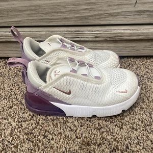 Nike air Max’s purple and white - Toddler size 10.
